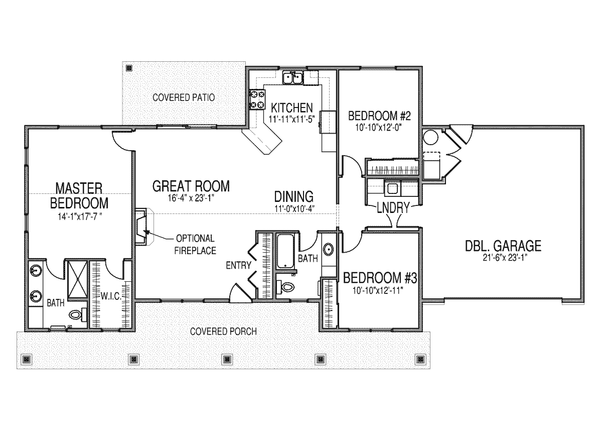 Examples of split bedroom floor plans 19