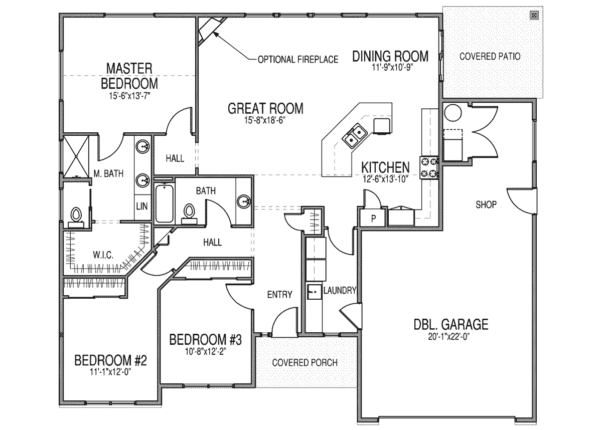 Examples of split bedroom floor plans 20