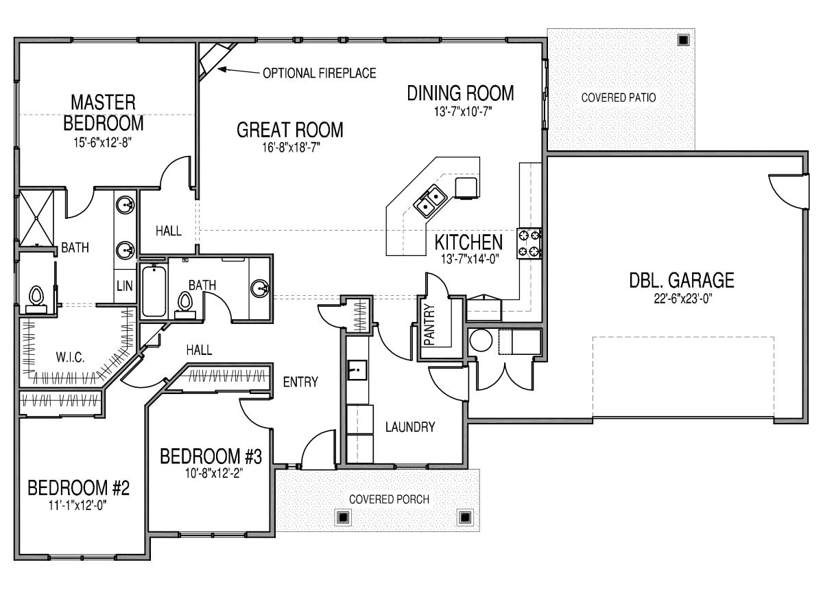 Examples of split bedroom floor plans