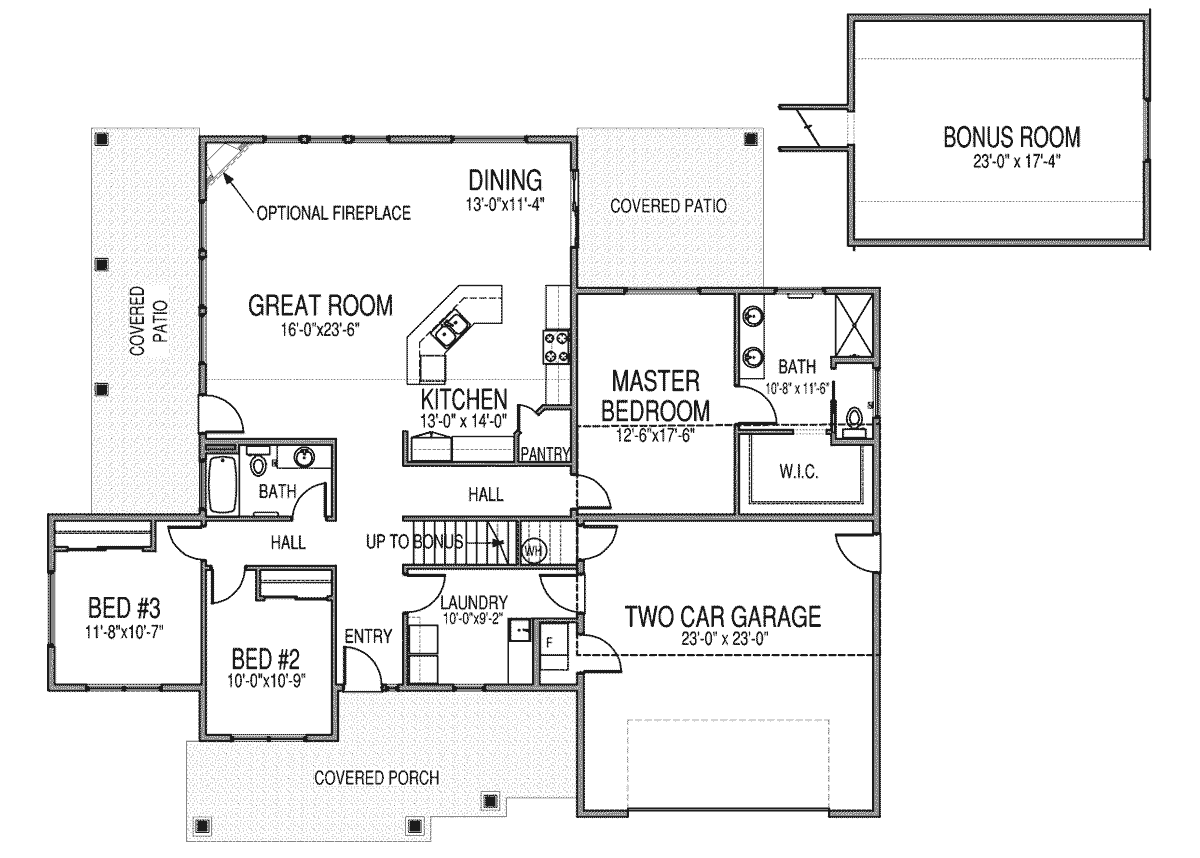 Examples of split bedroom floor plans 1