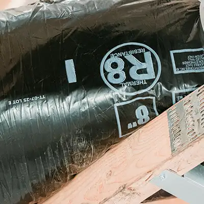 Insulated, Wrapped HVAC Ducting