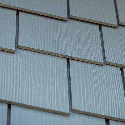 HardieShingle® Concrete Shingles on Front Gables