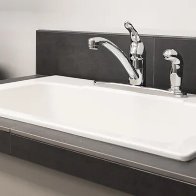 Laundry Sink with Chrome Nozzle & Faucet