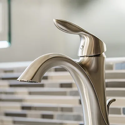 Satin Nickel or Chrome Plumbing Fixtures