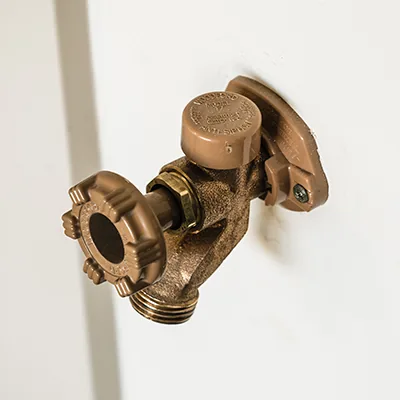 Two Exterior Hose Faucets